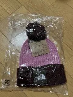 新品　ノースフェイス　キッズ　ポンポンカプッチョ　ニット帽　帽子　53〜56cm
