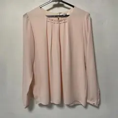 シフォンブラウス　ピンク系 M 卒業式 入学式 入社式