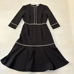 ☆セルフォード・七分袖ワンピース・ブラック☆