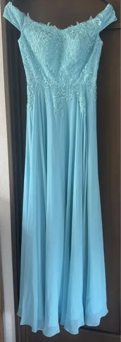 Eau Sauvage ブルーオフショルダードレス Mサイズ