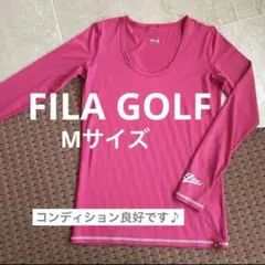 ★良品★FILA GOLF 長袖 インナー シャツ M ピンク