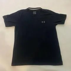 アンダーアーマー CHARGED COTTON Vネック 半袖Tシャツ ブラックのサムネイル