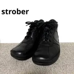 【極美品】strober ストロバー 定番人気モデル レザースニーカー 外反母趾 極美品 定番人気モデル strober ストロバー レザースニーカー 外反母趾