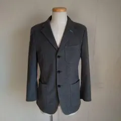 バーバリーブラックレーベルテーラードジャケットキュプラグレー三陽商会サイズS