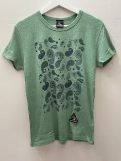 美品　svolme スボルメ ペイズリー柄 半袖Tシャツ S 杢グリーン 星のサムネイル