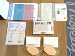 ❦ナリス❦メーキャップスポンジ（3点）＆試供品／エリクシール試供品／セット売り