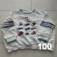 しまむら リトシー Disney Motors ミッキー トレーナー 100