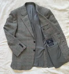 美品】Burberrys ツイード ウールテーラードジャケット チェック柄