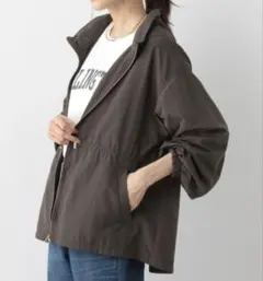グローバルワーク　2WAYエアかる撥水マンパ　M ダークブラウン