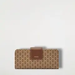 【⭐️値下げ中】Fossil カードケースレディースマディソンプリントタブ