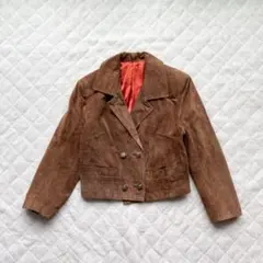 90s vintage レトロ スエード ダブルブレスト ジャケット アーカイブのサムネイル