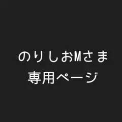 のりしおMさま専用ページ