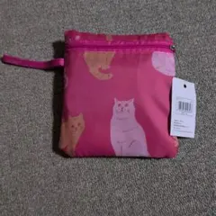 猫柄エコバッグ 折りたたみ式