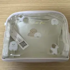 ポーチ　犬　イラスト柄