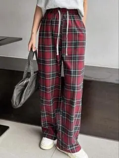 チェック カジュアルパンツ\♡︎/
