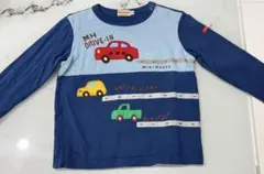 ミキハウス 車刺繍 長袖Tシャツ