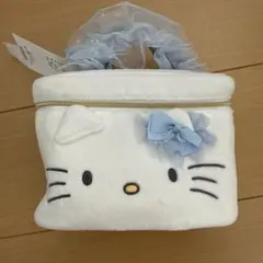 新品 SNIDELHOME スナイデルホーム キティ バニティポーチ 青 ブル 