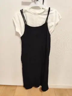 黒ノースリーブワンピース140センチ　GU 白Tシャツセット サイズ140