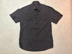 Calvin Klein Jeans 半袖シャツ 黒 ストライプ
