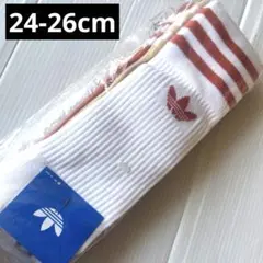 新品⭐️アディダスadidas3足靴下24-26cm ピンクベージュホワイト