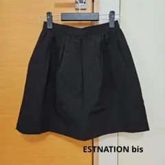 ESTNATION bis ブラック フレアミニスカートのサムネイル