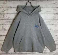 Stussy グレー フード付きパーカー