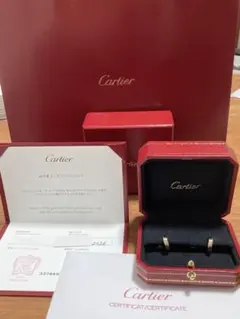 カルティエ Cartier ピアス 正規品 試着のみ 美品 ポスト調整ありのサムネイル