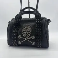 美品 GILLI ジリ スカル キューブバッグ ハンドバッグ レザー - メルカリ