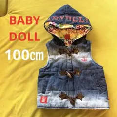 BABYDOLL フード付きダウンベスト