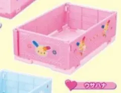 サンリオキャラクターズ　ミニおりたたみコンテナ　ウサハナ