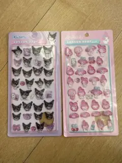 マイロメディ＆クロミ　ボンボンドロップ風シール2枚セット