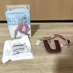 【正規品】ラブブ PIN FOR LOVE U イニシャルキーリング