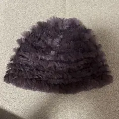 ファー帽子 ブラウン