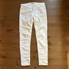 YANUK ヤヌーク 白 コーデュロイパンツ