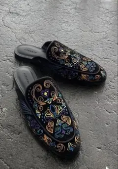 PAGEBOY ページボーイ　ベロア刺繍　エンブロイダリーミュール　¥8,800