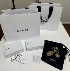 sacai サカイ 24SS カラビナ キーホルダー　ギフトボックス　ショッパー