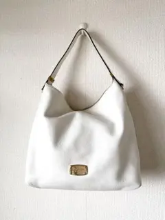MICHAEL KORS ホワイト レザー ショルダーバッグ