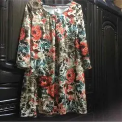 ブージュルード花柄チュニック