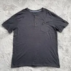 21MEN ヘンリーネック ハーフボタン L size