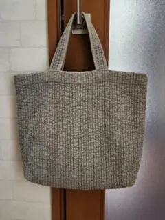 ヌビバッグ　トートバッグ グレー