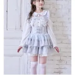 新品】花柄レースコルセットライクワンピース ブルー LIZLISA - メルカリ