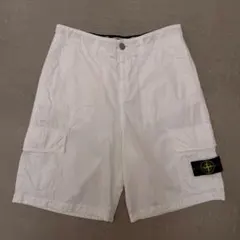 ストーンアイランド STONE ISLAND ショートパンツ コットン ホワイト