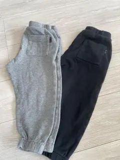 ブランシェス b.+A スウェットパンツ 100cmグレー・ブラック セット