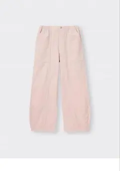 GU コクーンジョガープルオンパンツ　ピンク　M