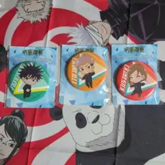 呪術廻戦　1年組　伏黒恵　虎杖悠仁　釘崎野薔薇　缶バッジ　缶バッチ