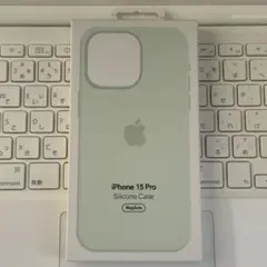 ソフトミント　iPhone15Pro　ケース シリコーン Apple 純正 新品