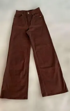 ブラウン ワイドレッグデニム　H&M