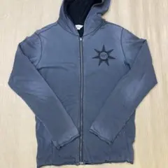 TRUE RELIGION ジップパーカー ブルー フェード 太ステッチ - メルカリ