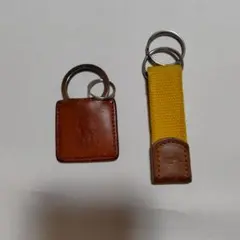 【値下げ】ポロ・ラルフ・ローレン レザーキーホルダー