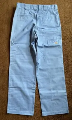 ディッキーズ　水色 ワークパンツ ポケット付き　W34